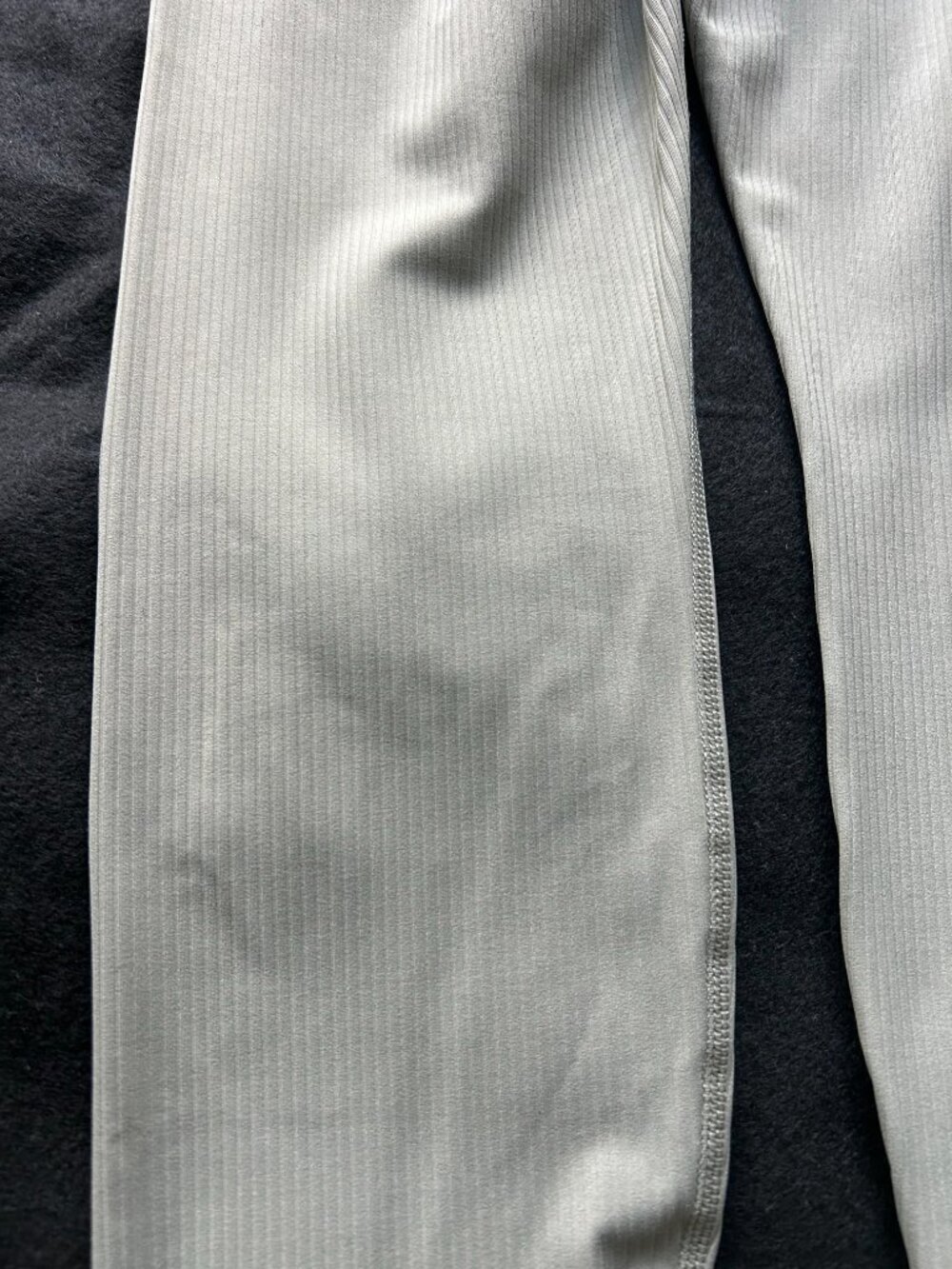 Nike Zenvy Leggings Womens Small High Rise 7/8 Dri-FIT Infinalon Ribbed Gray NWT - Picture 10 of 12
